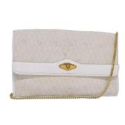 Pre-owned Leather dior-bags Dior Vintage , White , Dames