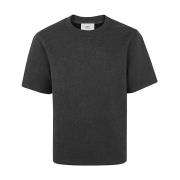 Luxe Jersey T-shirt in Donkergrijs Ami Paris , Gray , Heren