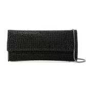 Kate Rhinestone Clutch Tas Zwart Benedetta Bruzziches , Black , Dames