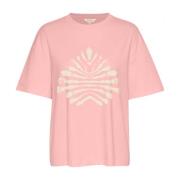 Grafische Print Tee Rose Part Two , Pink , Dames