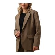 Taupe Blazer Nv-Dory Notre-v , Beige , Dames