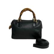 Pre-owned Leather gucci-bags Gucci Vintage , Black , Dames