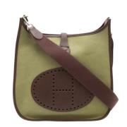 Pre-owned Canvas shoulder-bags Hermès Vintage , Brown , Dames