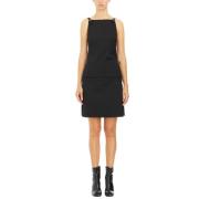 Korte Wollen Jurk Courrèges , Black , Dames