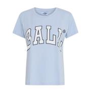 Dames T-shirt Creamy Blue Ball , Blue , Dames