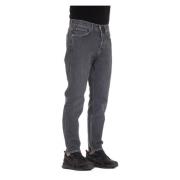 Grijze Katoenen Jeans Eleventy , Gray , Heren