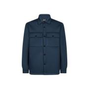 Field Jacket met Zakken Dondup , Blue , Heren