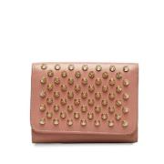 Pre-owned Leather wallets Christian Louboutin Pre-owned , Pink , Dames