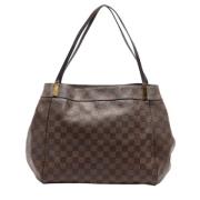 Pre-owned Leather totes Louis Vuitton Vintage , Brown , Dames