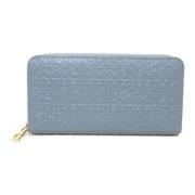 Pre-owned Leather wallets Loewe Pre-owned , Blue , Dames