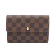 Pre-owned Leather wallets Louis Vuitton Vintage , Brown , Dames