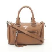 Pre-owned Leather prada-bags Prada Vintage , Brown , Dames