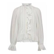 Frill Shirt Blouse Elegant Vrouwelijke Stijl Co'Couture , White , Dame...