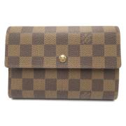 Pre-owned Canvas wallets Louis Vuitton Vintage , Brown , Dames