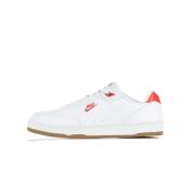 Premium lage schoen in wit/rood/bruin Nike , White , Heren