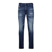 Slim 2019 D-Strukt Denim Jeans Diesel , Blue , Heren