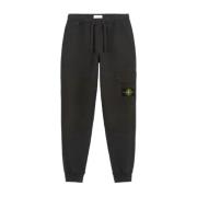 Cargo Joggingbroek met Geborsteld Katoenfleece Stone Island , Black , ...