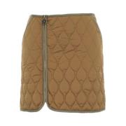 Gewatteerde Nylon Rok met Ritszakken Pinko , Brown , Dames