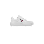 Retro Basket Essential Heren Sneakers Tommy Hilfiger , White , Heren