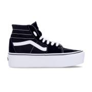 Zwarte Hoge Sneaker met Veters Vans , Black , Dames