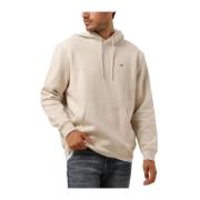 Beige Flag Hoodie voor Mannen Tommy Jeans , Beige , Heren