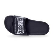 Slippers met Gedrukt Logo HUF , Black , Heren