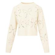 Strik met Strikprint van Kasjmier Loveshackfancy , White , Dames