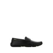 Stijlvolle zwarte leren loafers Bally , Black , Heren