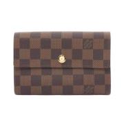 Pre-owned Leather wallets Louis Vuitton Vintage , Brown , Dames