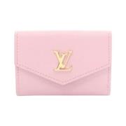 Pre-owned Leather wallets Louis Vuitton Vintage , Pink , Dames