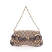 Pre-owned Leather gucci-bags Gucci Vintage , Beige , Dames