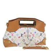 Pre-owned Canvas handbags Louis Vuitton Vintage , White , Dames