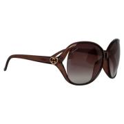 Pre-owned Plastic sunglasses Gucci Vintage , Brown , Dames