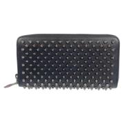 Pre-owned Leather wallets Christian Louboutin Pre-owned , Black , Dame...