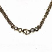 Pre-owned Metal necklaces Dior Vintage , Yellow , Dames