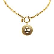 Pre-owned Metal chanel-jewelry Chanel Vintage , Yellow , Dames