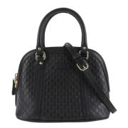 Pre-owned Leather gucci-bags Gucci Vintage , Black , Dames