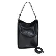 Pre-owned Leather shoulder-bags Balenciaga Vintage , Black , Dames