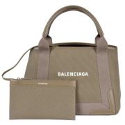 Pre-owned Canvas handbags Balenciaga Vintage , Brown , Dames