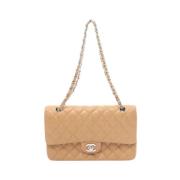 Pre-owned Leather chanel-bags Chanel Vintage , Brown , Dames