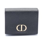 Pre-owned Leather wallets Dior Vintage , Black , Dames