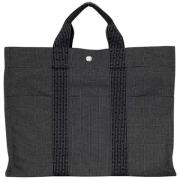 Pre-owned Canvas totes Hermès Vintage , Gray , Dames