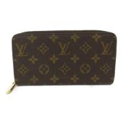 Pre-owned Canvas wallets Louis Vuitton Vintage , Brown , Dames