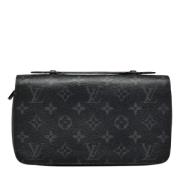 Pre-owned Canvas wallets Louis Vuitton Vintage , Black , Dames