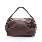 Pre-owned Leather handbags Bottega Veneta Vintage , Brown , Dames