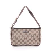 Pre-owned Leather gucci-bags Gucci Vintage , Beige , Dames