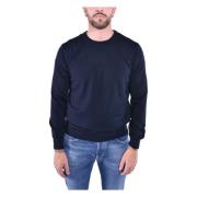 Wollen Crewneck Trui Kangra , Blue , Heren