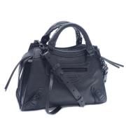 Pre-owned Leather handbags Balenciaga Vintage , Black , Dames