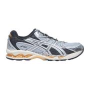 Sneakers met Mesh Panelen en Gel Technologie Asics , Gray , Heren