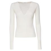 Zijde Kasjmier Vanille Sweater Max Mara , Beige , Dames